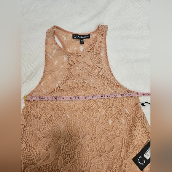 For Love & Lemon Summer Lilly Fairycore Mini Dress Pale Blush Size XS NWT - Picture 10 of 15